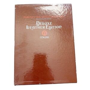 Webster’s New World Dictionary Second College Edition Deluxe Leather Edition